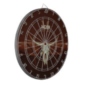 ブルスカルブラウンカントリーウェス素朴タンモノグラム ダーツボード (正面左)