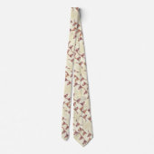 ブルスカルブラウンベージュカントリー素朴 ネクタイ (裏面)