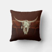 ブルスカルブラウン素朴カントリーウエスタンファーム クッション (裏面)