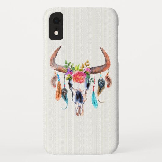 ブルスカル水彩カラフル花 Case-Mate iPhoneケース (裏面)