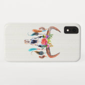 ブルスカル水彩カラフル花 Case-Mate iPhoneケース (裏面(横))