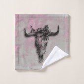 ブルスカル&バラピンクグ素朴レー バスタオルセット (ウォッシュタオル)