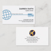 ブルスタイリッシューグローブ物流輸送路 名刺 (正面/裏面)