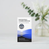 ブルスタイリッシュー·ウォーターウェーブ·スイミングプール 名刺 (スタンド正面)