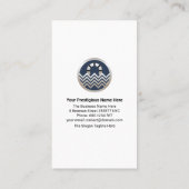 ブルスタイリッシュー·ウォーターウェーブ·スイミングプール 名刺 (裏面)