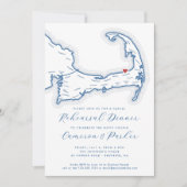 ブルスターMAのカジュアルリハ結婚ーサルディナー 招待状 (正面)