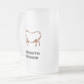 ブルストレンツとオナーシャスブラウン フロストグラスビールジョッキ (正面左)