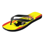 ブルスペインのフラグデザイン ビーチサンダル (アングル)