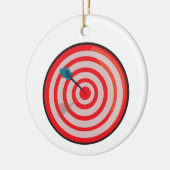 ブルズアイで セラミックオーナメント (左)