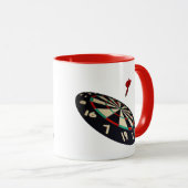 ブルズアイに向かって飛び込み マグカップ (正面右)