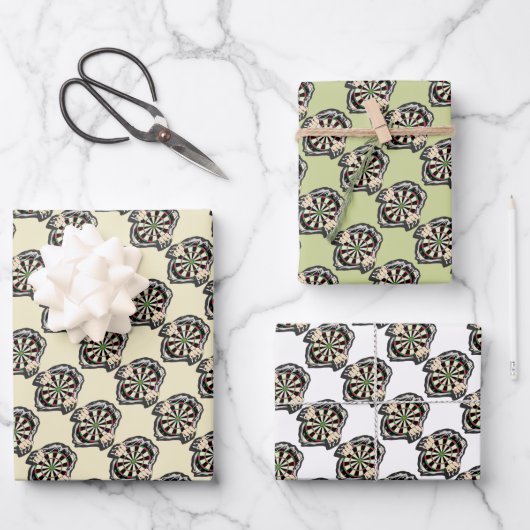 ブルズアイへの突破口 – 究極のダーツボード ラッピングペーパーシート (正面)