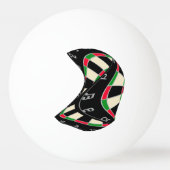 ブルズアイへの突破口 – 究極のダーツボード 卓球ボール (裏面)