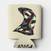 ブルズアイへの突破口 – 究極のダーツボード 缶クーラー (裏面)