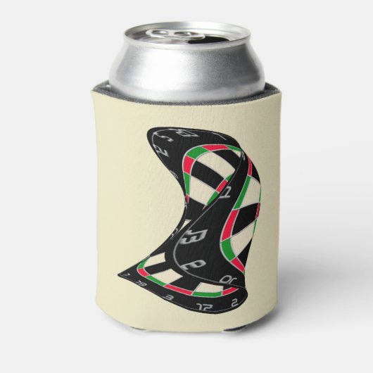 ブルズアイへの突破口 – 究極のダーツボード 缶クーラー (缶裏面)