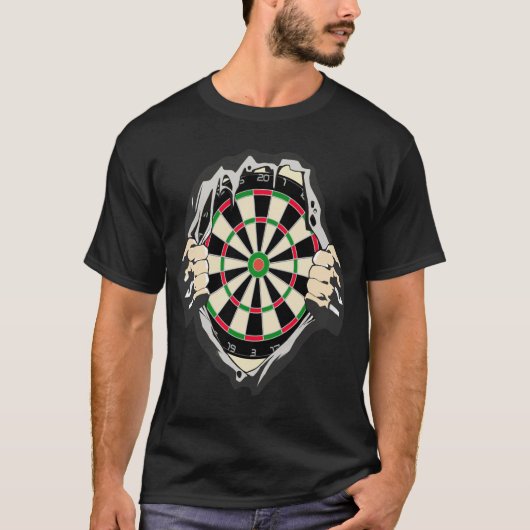 ブルズアイへの突破口 – 究極のダーツボード Tシャツ (正面)