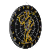 ブルズアイまたはバスト：ビッグフットスタイル ダーツボード (正面左)