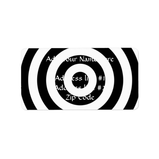 ブルズアイデザイン ラベル (正面)