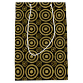 ブルズアイ抱き枕M-金ゴールド – ブラック ミディアムペーパーバッグ (正面)