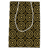 ブルズアイ抱き枕M-金ゴールド – ブラック ミディアムペーパーバッグ (裏面)