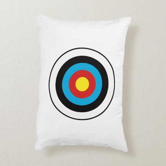 ブルズアイ目標デザイン アクセントクッション (裏面(縦))