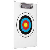 ブルズアイ目標デザイン クリップボード (右)