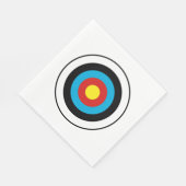 ブルズアイ目標デザイン スタンダードランチョンナプキン (角)