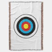 ブルズアイ目標デザイン スローブランケット (正面縦)