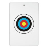 ブルズアイ目標デザイン ミニクリップボード (裏面)