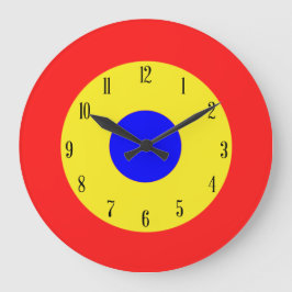 ブルズアイ目標 ラージ壁時計