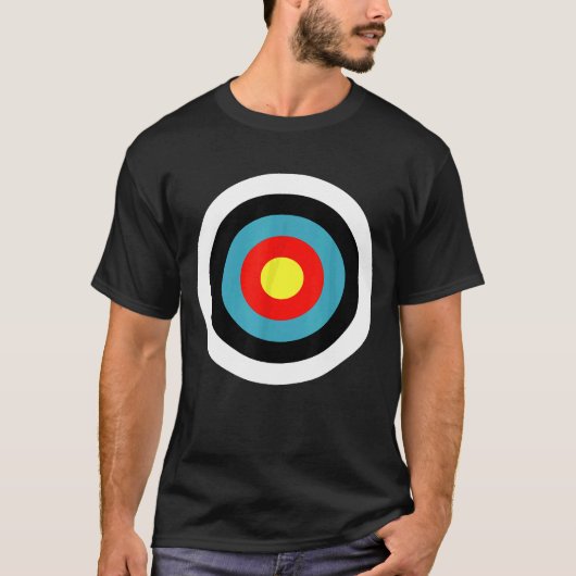 ブルズアイ・アーチェリー・ターゲット Tシャツ (正面)