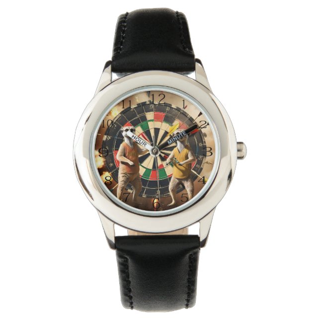 ブルズアイ・バロウ：メルカット・ダーツ・リーグ、 腕時計 (正面)