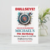 ブルズイアーチェリー誕生日パーティーの招待状 招待状 (スタンド正面)