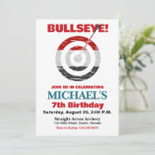 ブルズイアーチェリー誕生日パーティーの招待状 招待状 (スタンド正面)