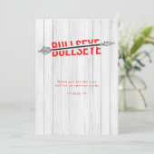 ブルズイエボウアローアーチェリースポーツ感謝してい誕生日 サンキューカード (スタンド正面)