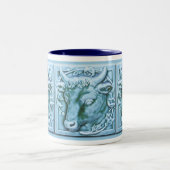 ブルズヘッドマジョリカアートコーインスパイアヒーマグ ツートーンマグカップ (中央)