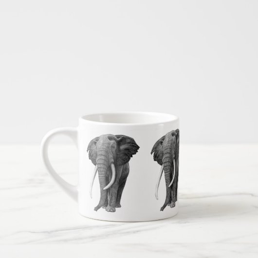 ブルゾウ – スケッチ（鉛筆） エスプレッソカップ (左)