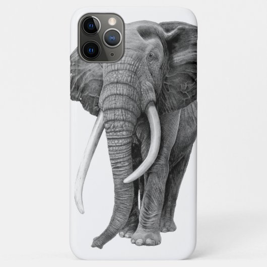 ブルゾウ – スケッチ(鉛筆) Case-Mate iPhoneケース (裏面)