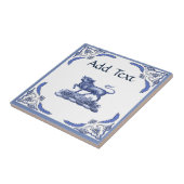 ブルタイル、オランダルック、パーソナライズ タイル (側面)