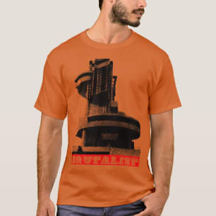 ブルタリスト建築ブルタリムラカーサデラポール Tシャツ