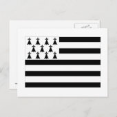 ブルターニュの旗 ポストカード (正面/裏面)