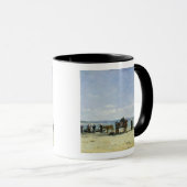 ブルターニュの漁師の妻1870-73年(窓ガラスの油 マグカップ (正面右)