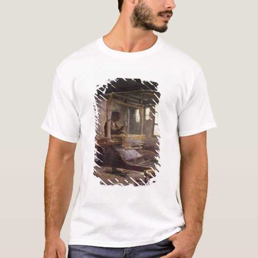 ブルターニュの織工1888年 Tシャツ (正面)