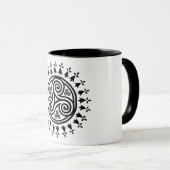 ブルターニュのtriskel及びhermines マグカップ (正面右)