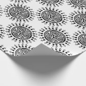 ブルターニュのtriskel及びhermines ラッピングペーパー (角)