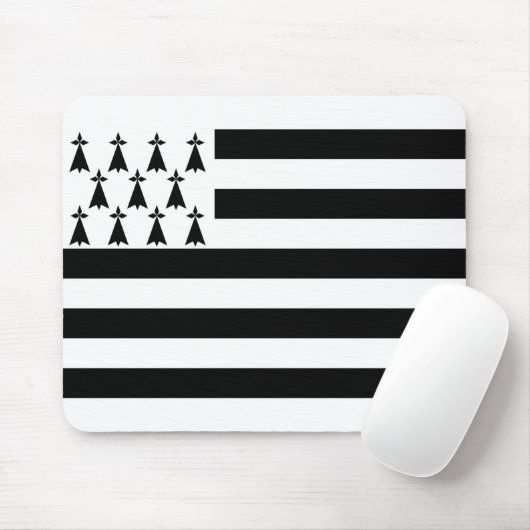 ブルターニュ国旗のマウスパッド マウスパッド (マウス)