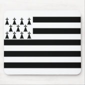 ブルターニュ国旗のマウスパッド マウスパッド (正面)