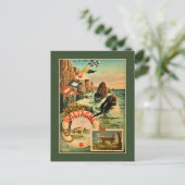 ブルターニュ・ブリタニー・ヒューゴ・ダルシ1895年フランスの旅行 ポストカード (スタンド正面)