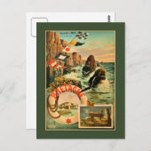 ブルターニュ・ブリタニー・ヒューゴ・ダルシ1895年フランスの旅行 ポストカード (正面/裏面)