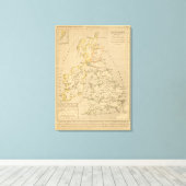 ブルターニュ・ロメイン州の敬語 キャンバスプリント (インサイチュ (ウッドフロア))