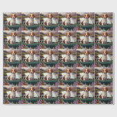 ブルターニースパニエル犬オンのパドル:風光明媚な冒険 ラッピングペーパー (フラット)